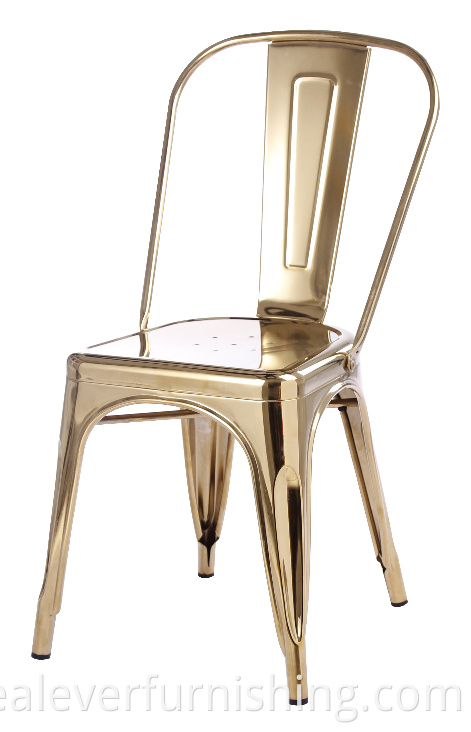 golden tolix chair